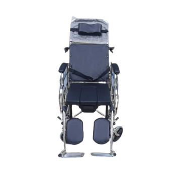 Sleeping Position Commode Wheelchair